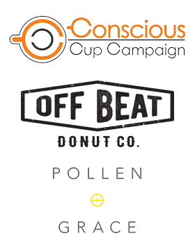 Sorcha Kavanagh (Conscious Cup), Brian O'Casey (Offbeat Donuts), Stephanie Johnson (Pollen + Grace)